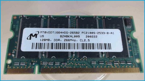 Arbeitsspeicher ram 128mb ddr - ram,