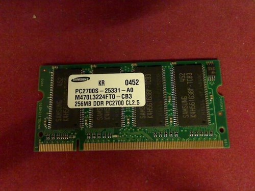 256mb ddr pc2100s samsung - ddr,