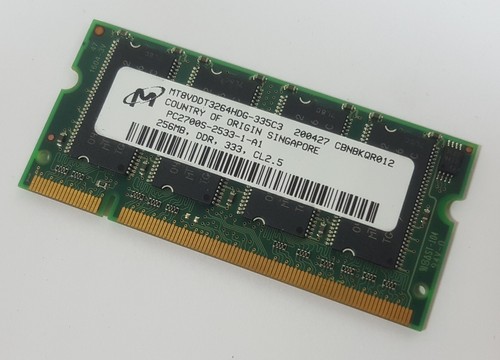 Micron 256mb ddr 266mhz - 266mhz, pc2100