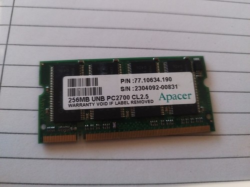 256mb apacer ddr1 - ram, pc2100s